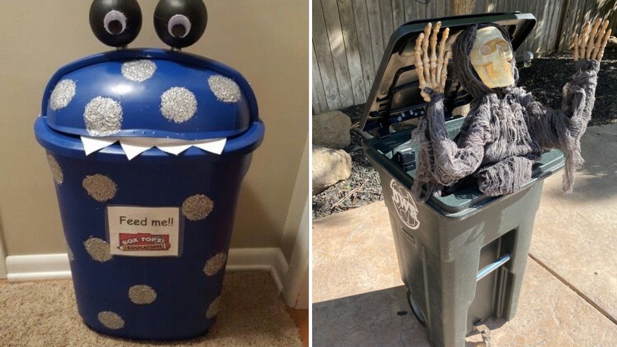 6 Trash Can Garden Decorations for Halloween Fun